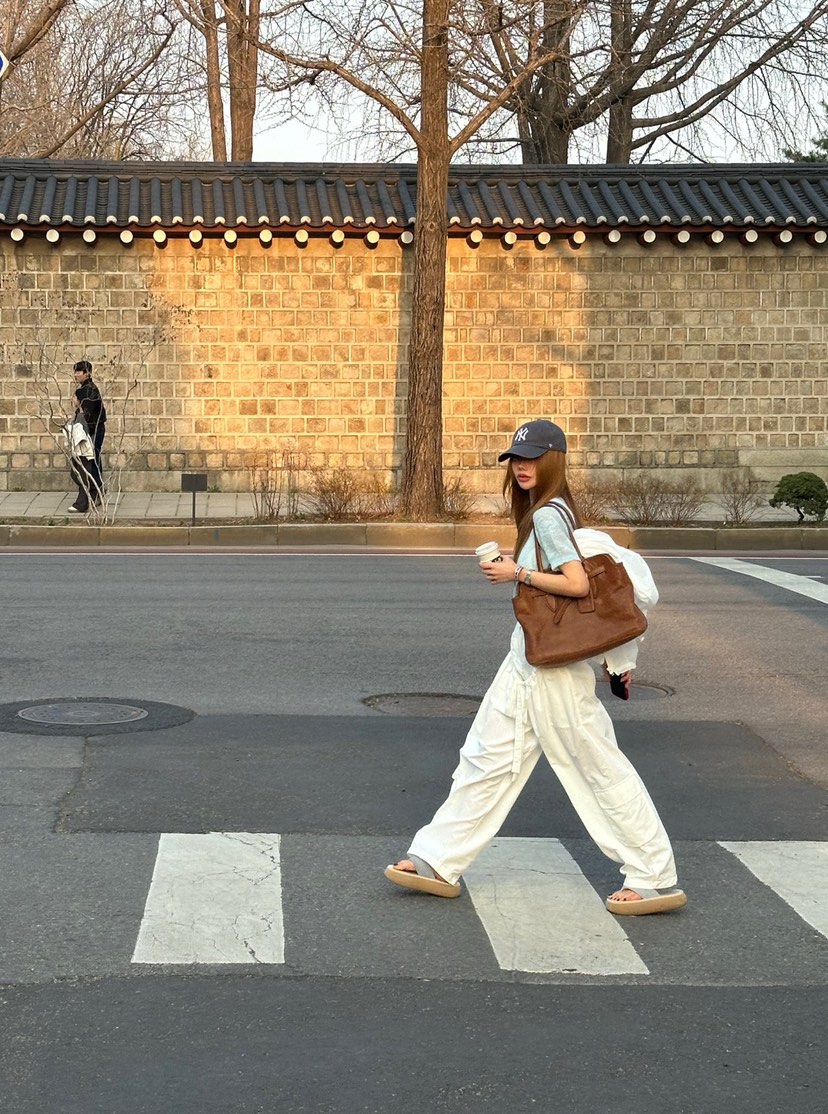 ZEROZERO韓國東大門直郵女裝新品時尚推薦人氣休閑褲尼龍ZEROZERO休閑褲