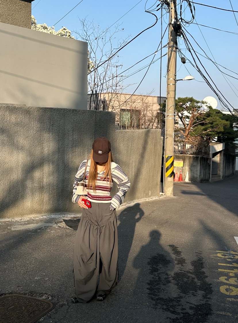 ZEROZERO韓國東大門直郵女裝新品時尚推薦人氣休閑褲尼龍ZEROZERO休閑褲