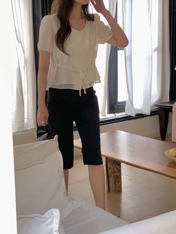 CRONG韓國直郵女裝新品熱賣人氣職業休閑推薦26春夏襯衫蕾絲衫CRONG襯衫/蕾絲衫