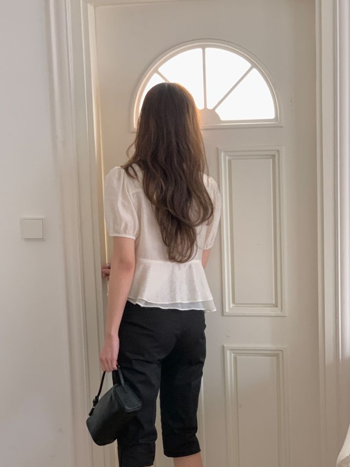 CRONG韓國直郵女裝新品熱賣人氣職業休閑推薦26春夏襯衫蕾絲衫CRONG襯衫/蕾絲衫