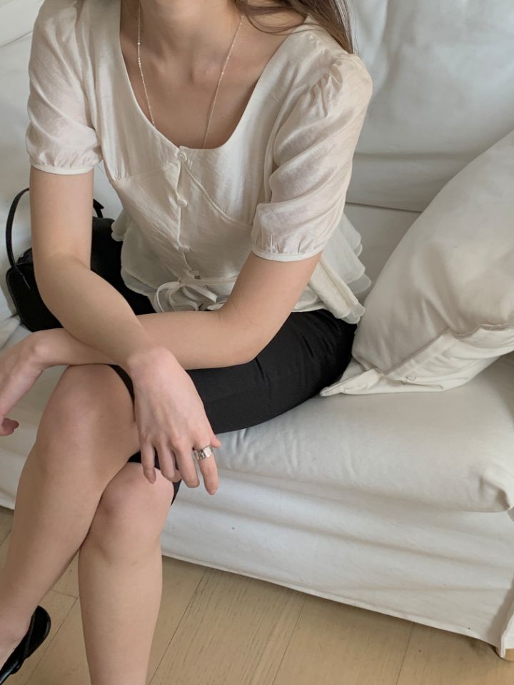 CRONG韓國直郵女裝新品熱賣人氣職業休閑推薦26春夏襯衫蕾絲衫CRONG襯衫/蕾絲衫