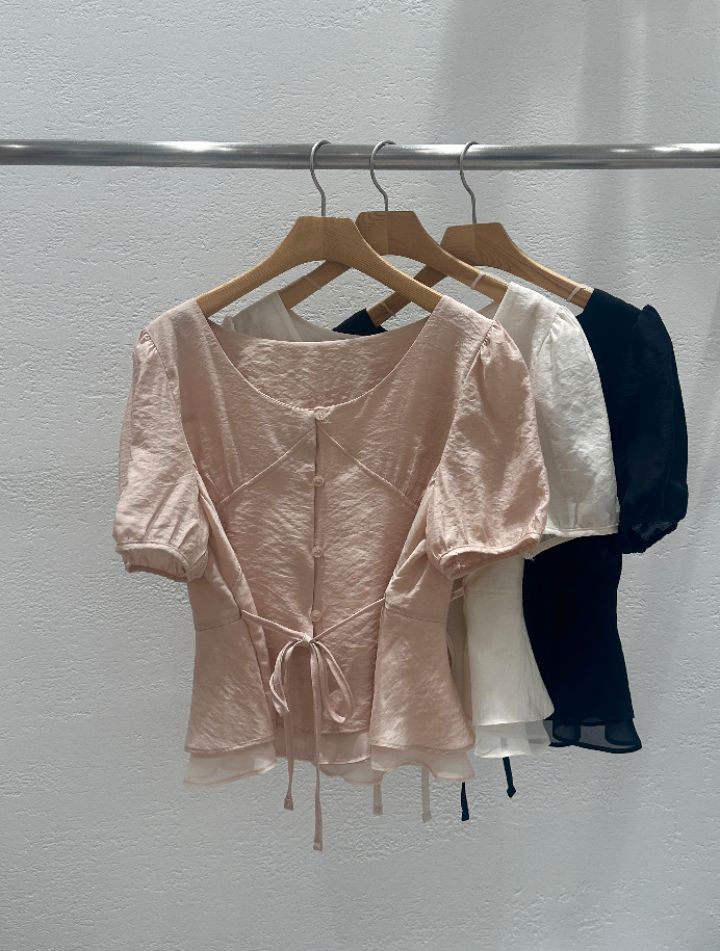 CRONG韓國直郵女裝新品熱賣人氣職業休閑推薦26春夏襯衫蕾絲衫CRONG襯衫/蕾絲衫