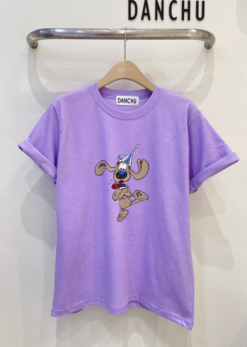 DANCHU韓國東大門直郵女士新款人氣職業熱賣26春夏推薦T恤DANCHUT恤圖色2