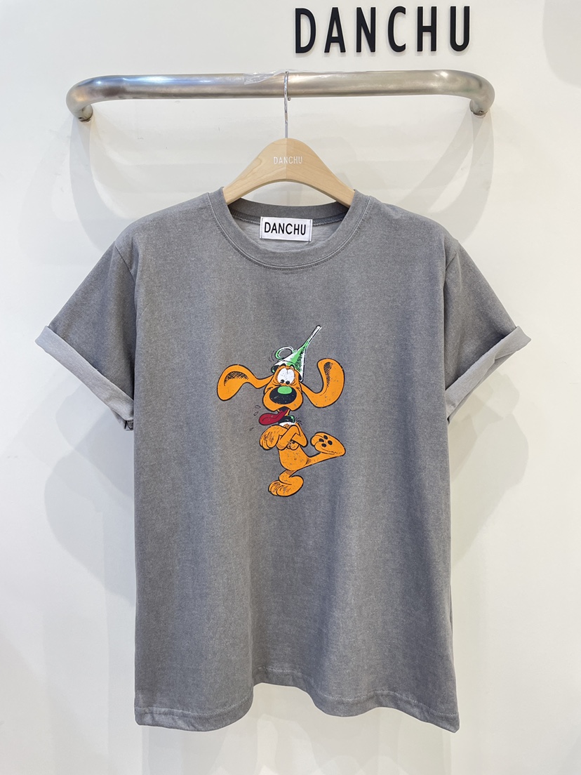 DANCHU韓國東大門直郵女士新款人氣職業熱賣26春夏推薦T恤DANCHUT恤圖色3