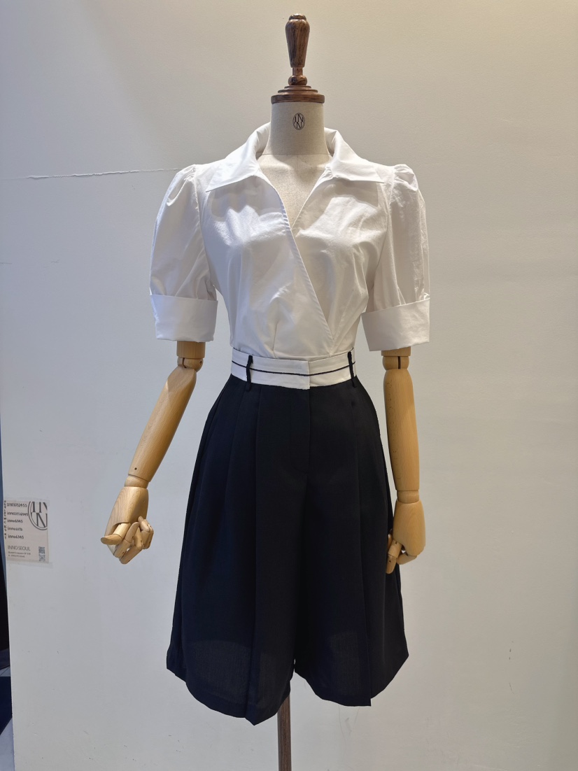 INNO韓國東大門代購女裝新款休閑熱賣26春夏人氣襯衫蕾絲衫INNO襯衫/蕾絲衫