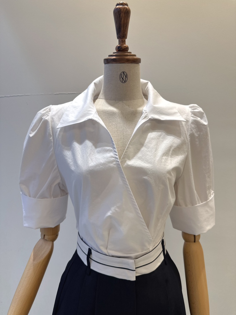 INNO韓國東大門代購女裝新款休閑熱賣26春夏人氣襯衫蕾絲衫INNO襯衫/蕾絲衫圖色2