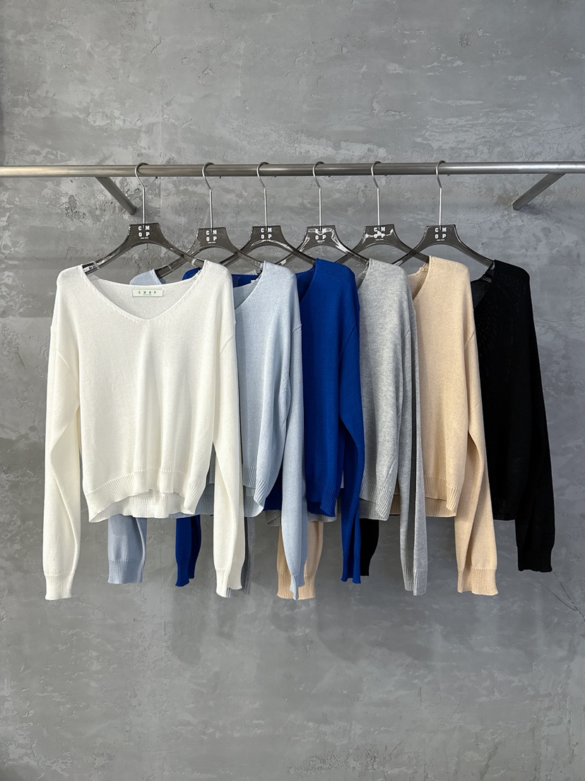 COME OPEN/HAPER韓國代購女士新款推薦時尚26春夏針織衫V領COME OPEN/HAPER針織衫