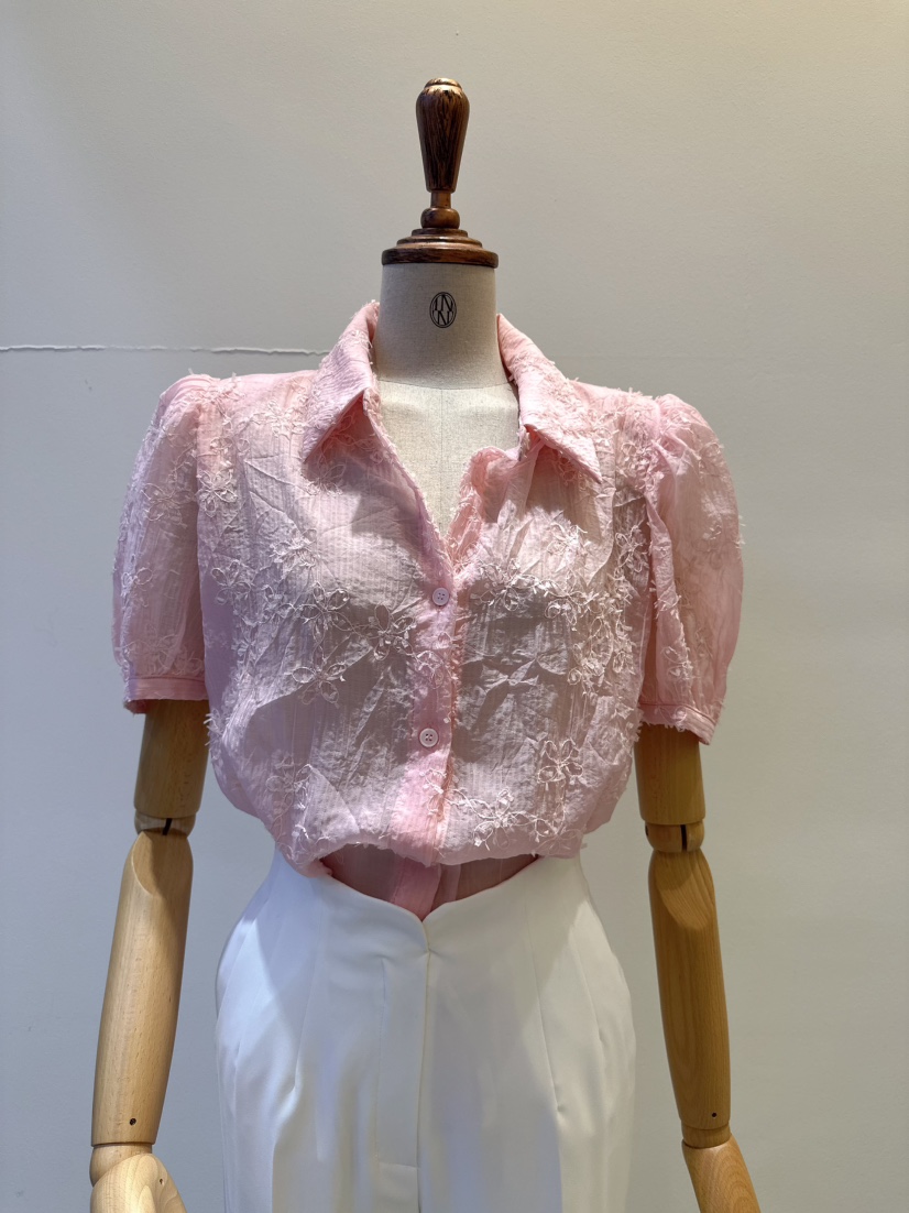 INNO韓國東大門代購女士新款職業推薦熱賣休閑襯衫蕾絲衫INNO襯衫/蕾絲衫圖色1