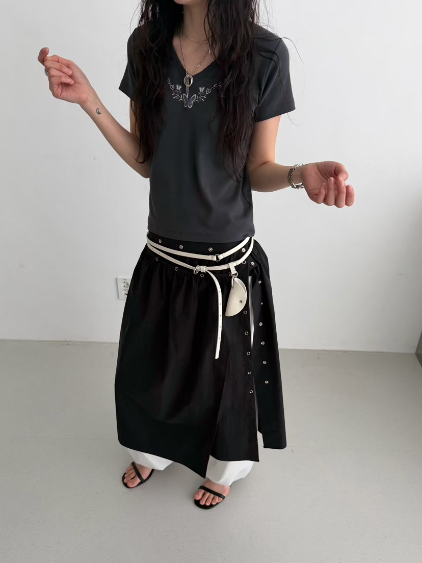 MINIMUZE韓國東大門直郵女裝新款職業休閑26春夏人氣長裙MINIMUZE長裙