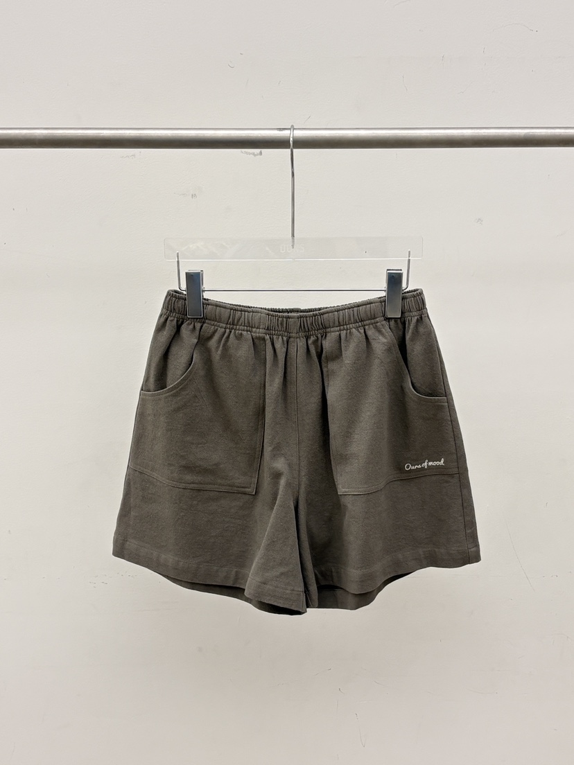 OURS韓國東大門代購女士新款時尚休閑推薦26春夏短褲棉質OURS短褲圖色1