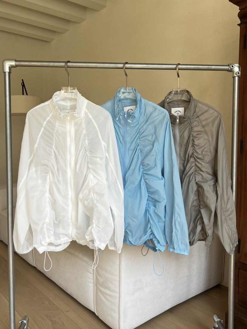 ZEROZERO韓國直郵實拍女士新品熱賣職業26春夏夾克短款褶皺ZEROZERO夾克