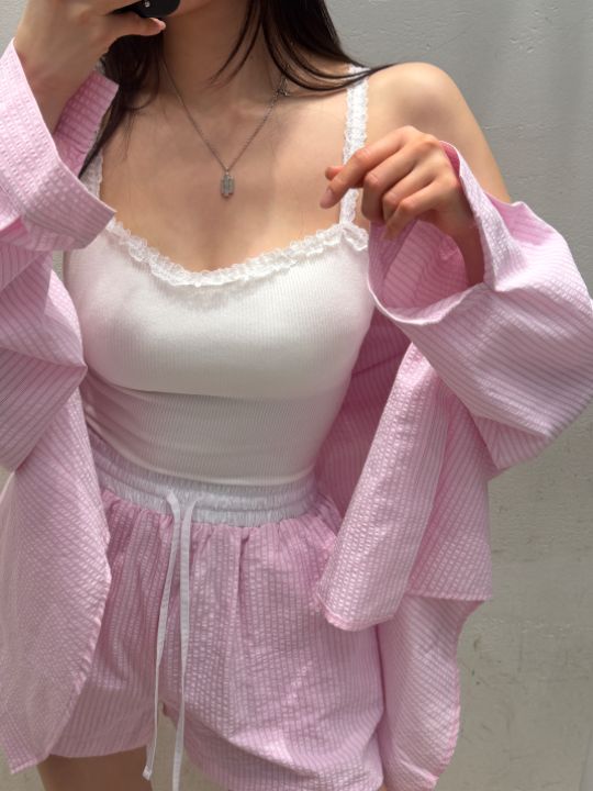 mars韓國直郵女士新款26春夏時尚職業人氣休閑推薦吊帶背心mars吊帶/背心