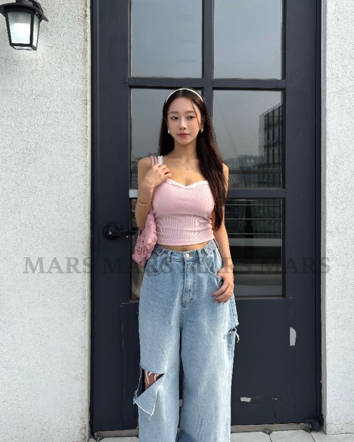 mars韓國直郵女士新款26春夏時尚職業人氣休閑推薦吊帶背心mars吊帶/背心