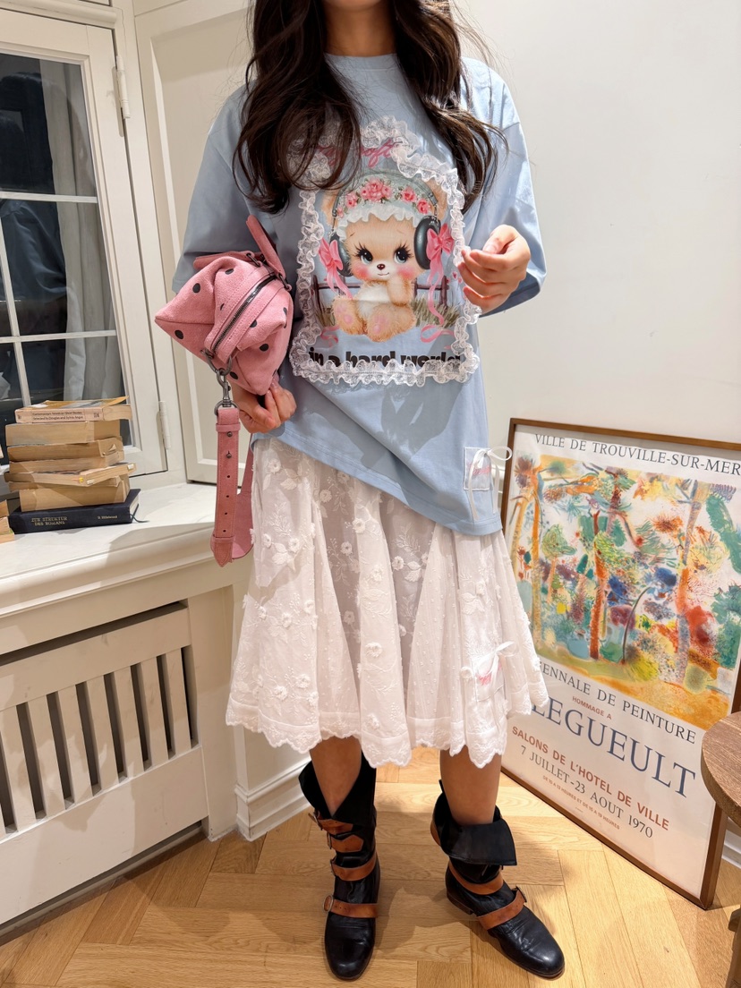 BOUTIQUE-L韓國直郵實拍女士新品熱賣人氣26春夏職業T恤BOUTIQUE-LT恤