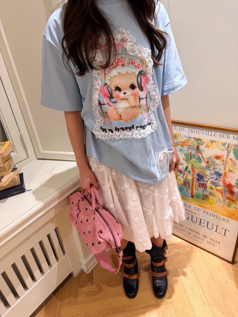 BOUTIQUE-L韓國直郵實拍女士新品熱賣人氣26春夏職業T恤BOUTIQUE-LT恤