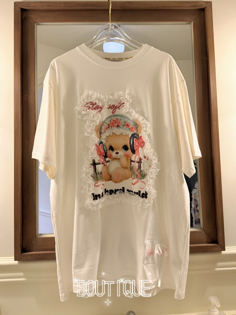 BOUTIQUE-L韓國直郵實拍女士新品熱賣人氣26春夏職業T恤BOUTIQUE-LT恤圖色1