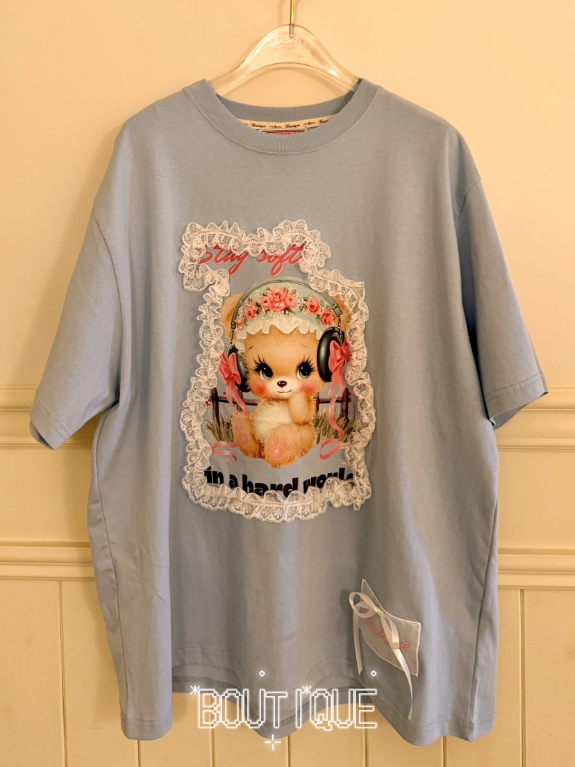 BOUTIQUE-L韓國直郵實拍女士新品熱賣人氣26春夏職業T恤BOUTIQUE-LT恤圖色3