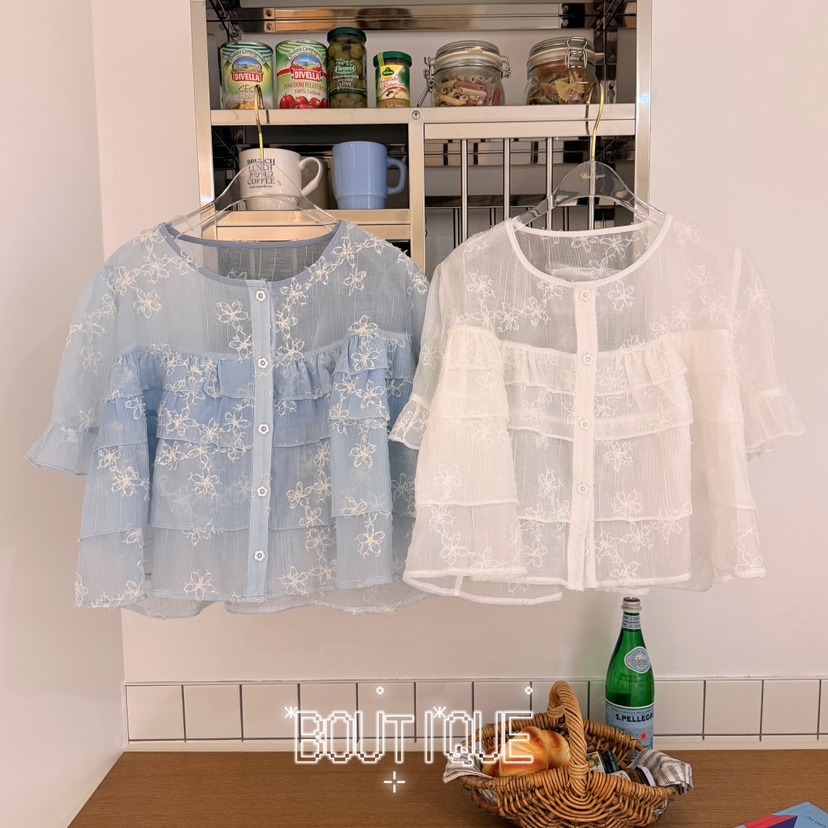 BOUTIQUE-L韓國東大門代購女裝新款推薦26春夏襯衫蕾絲衫BOUTIQUE-L襯衫/蕾絲衫