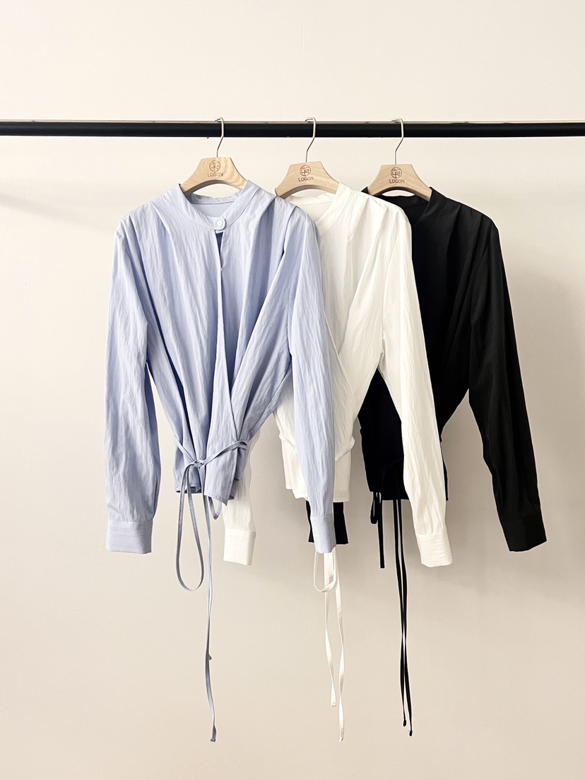 LOGON韓國代購女裝新品26春夏時尚熱賣推薦職業襯衫蕾絲衫LOGON襯衫/蕾絲衫