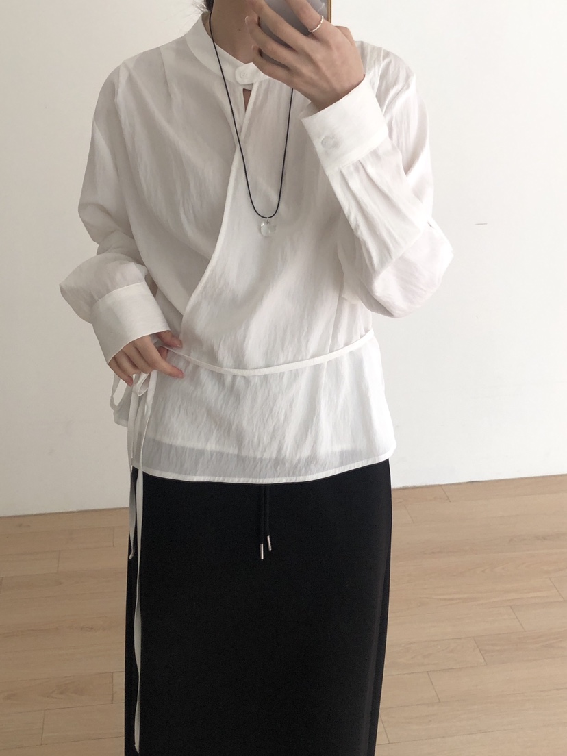 LOGON韓國代購女裝新品26春夏時尚熱賣推薦職業襯衫蕾絲衫LOGON襯衫/蕾絲衫