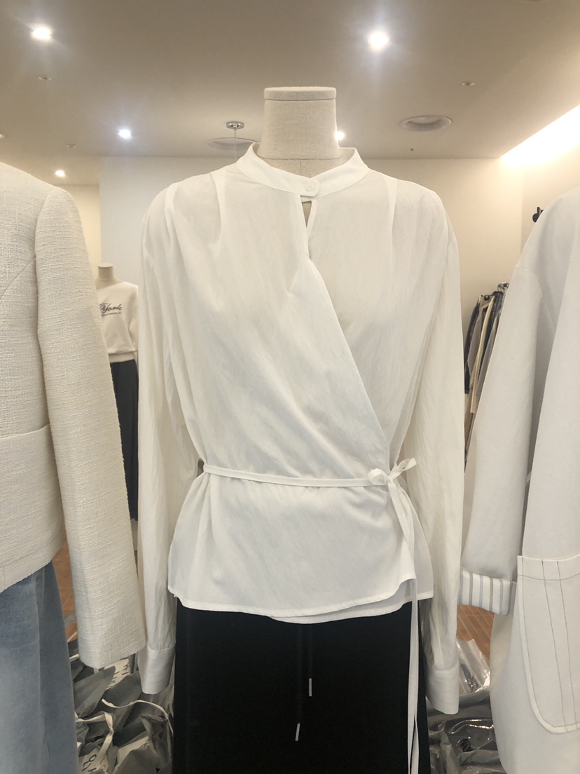 LOGON韓國代購女裝新品26春夏時尚熱賣推薦職業襯衫蕾絲衫LOGON襯衫/蕾絲衫圖色1