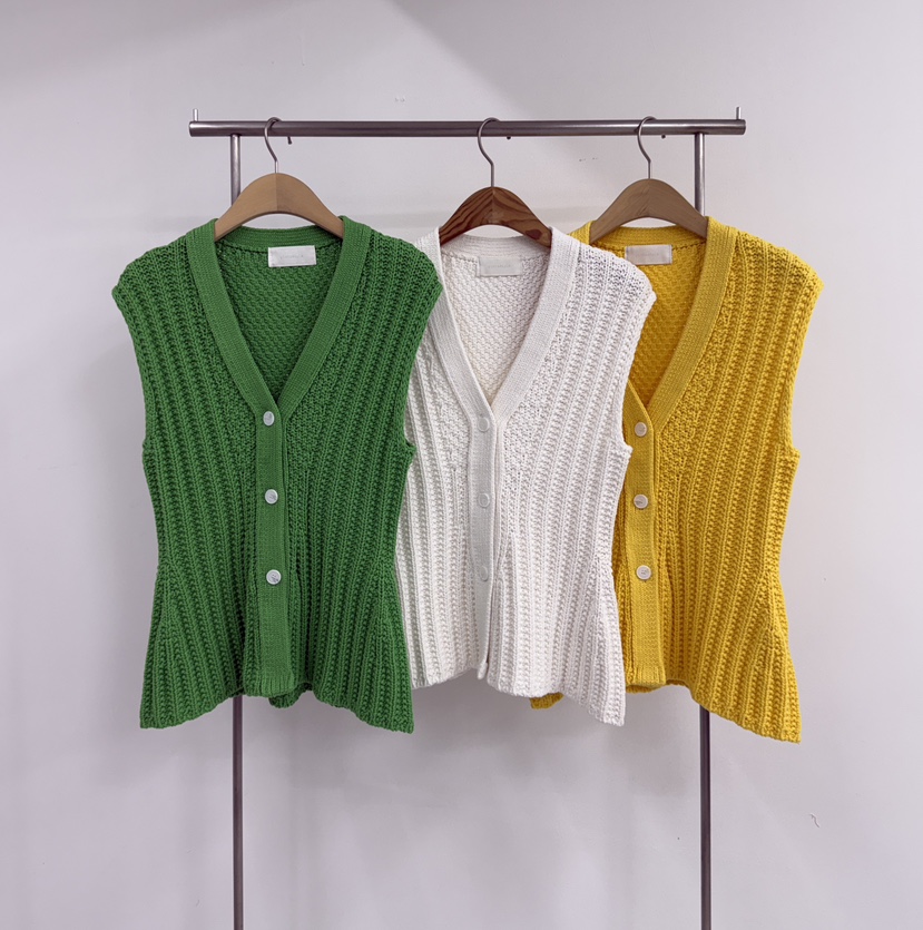 YIKHO STYLE韓國代購女裝新款時尚26春夏休閑人氣熱賣馬甲YIKHO STYLE馬甲