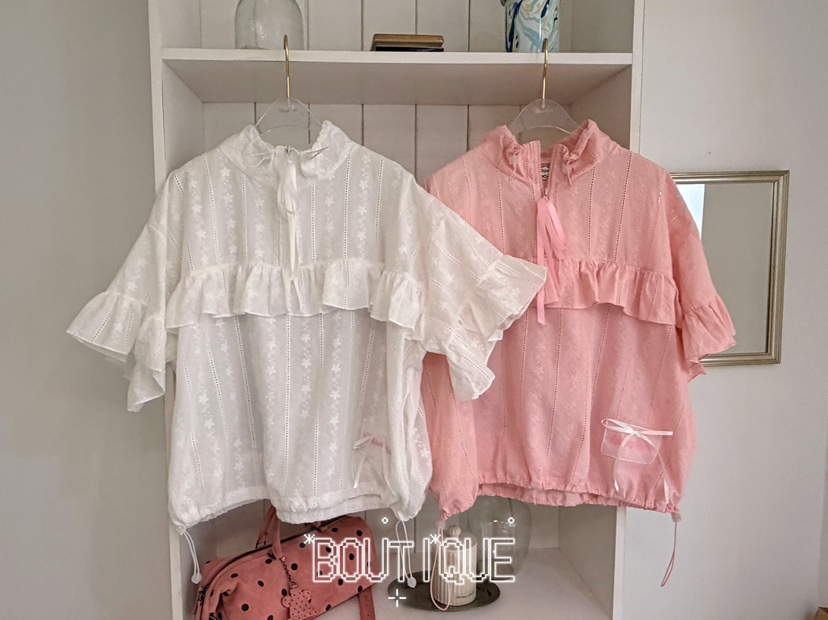 BOUTIQUE-L韓國東大門代購女士新品休閑熱賣時尚襯衫蕾絲衫BOUTIQUE-L襯衫/蕾絲衫