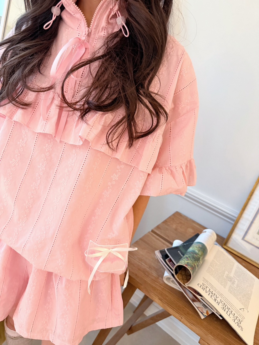 BOUTIQUE-L韓國東大門代購女士新品休閑熱賣時尚襯衫蕾絲衫BOUTIQUE-L襯衫/蕾絲衫