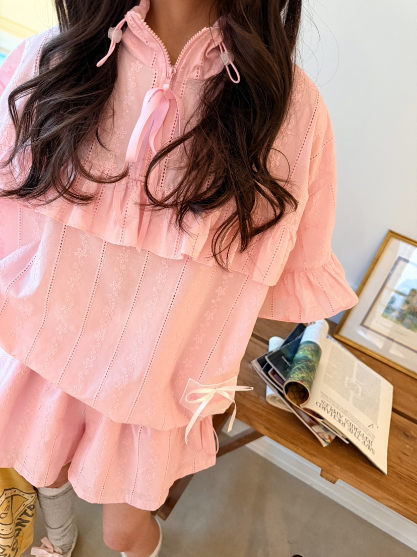 BOUTIQUE-L韓國東大門代購女士新品休閑熱賣時尚襯衫蕾絲衫BOUTIQUE-L襯衫/蕾絲衫