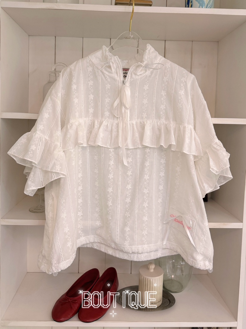 BOUTIQUE-L韓國東大門代購女士新品休閑熱賣時尚襯衫蕾絲衫BOUTIQUE-L襯衫/蕾絲衫圖色1