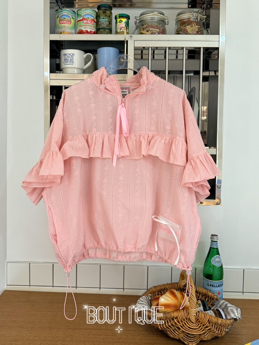 BOUTIQUE-L韓國東大門代購女士新品休閑熱賣時尚襯衫蕾絲衫BOUTIQUE-L襯衫/蕾絲衫圖色2