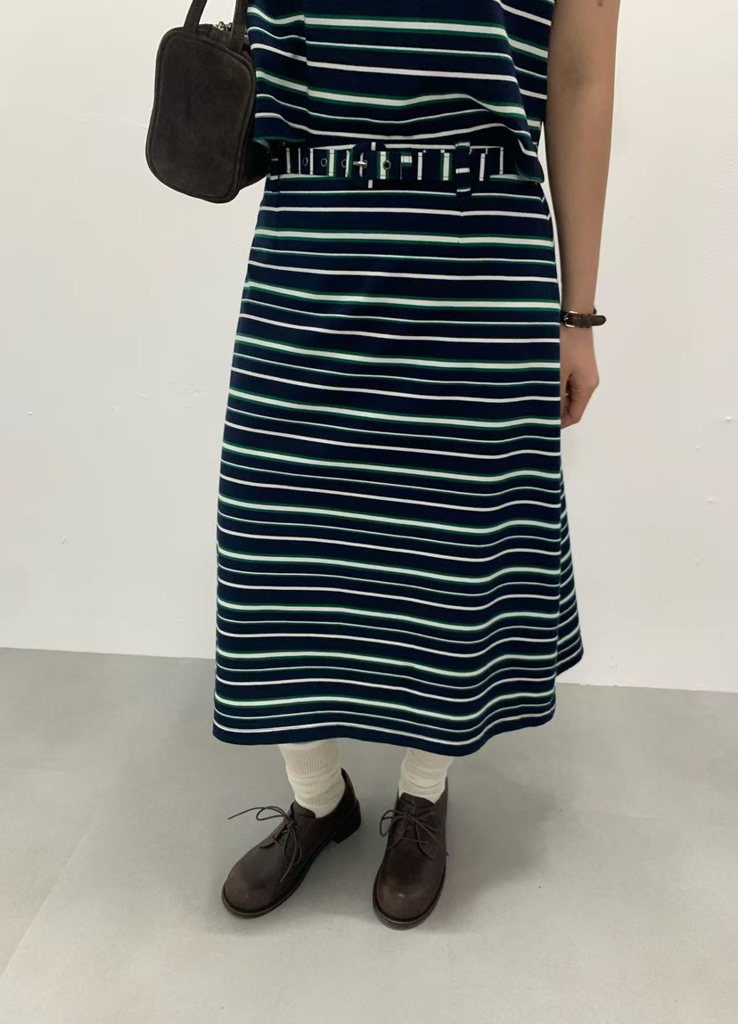 J CRANE-A韓國東大門代購女裝新品26春夏人氣時尚T恤條紋J CRANET恤