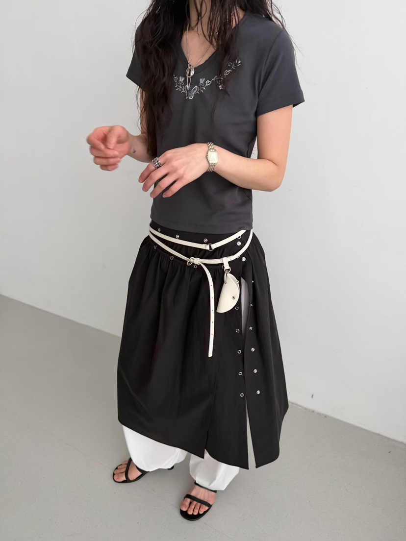 MINIMUZE韓國直郵實拍女士新款人氣26春夏熱賣時尚T恤刺繡MINIMUZET恤