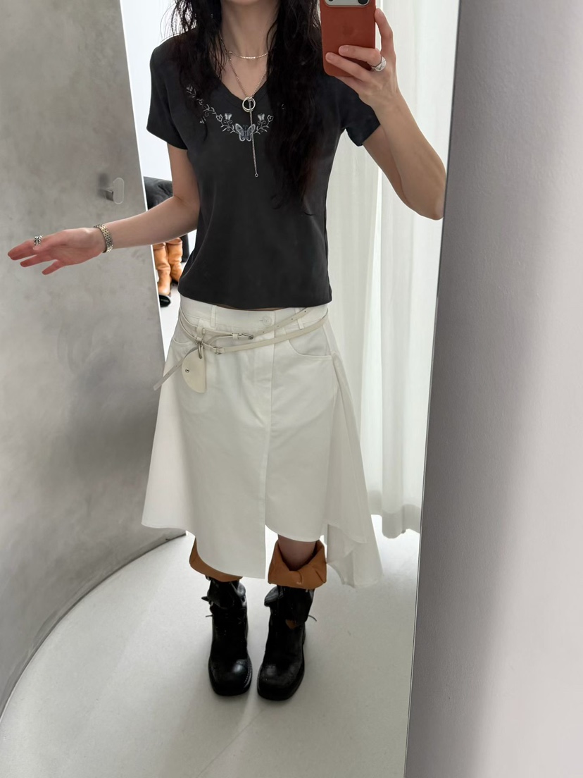 MINIMUZE韓國直郵實拍女士新款人氣26春夏熱賣時尚T恤刺繡MINIMUZET恤