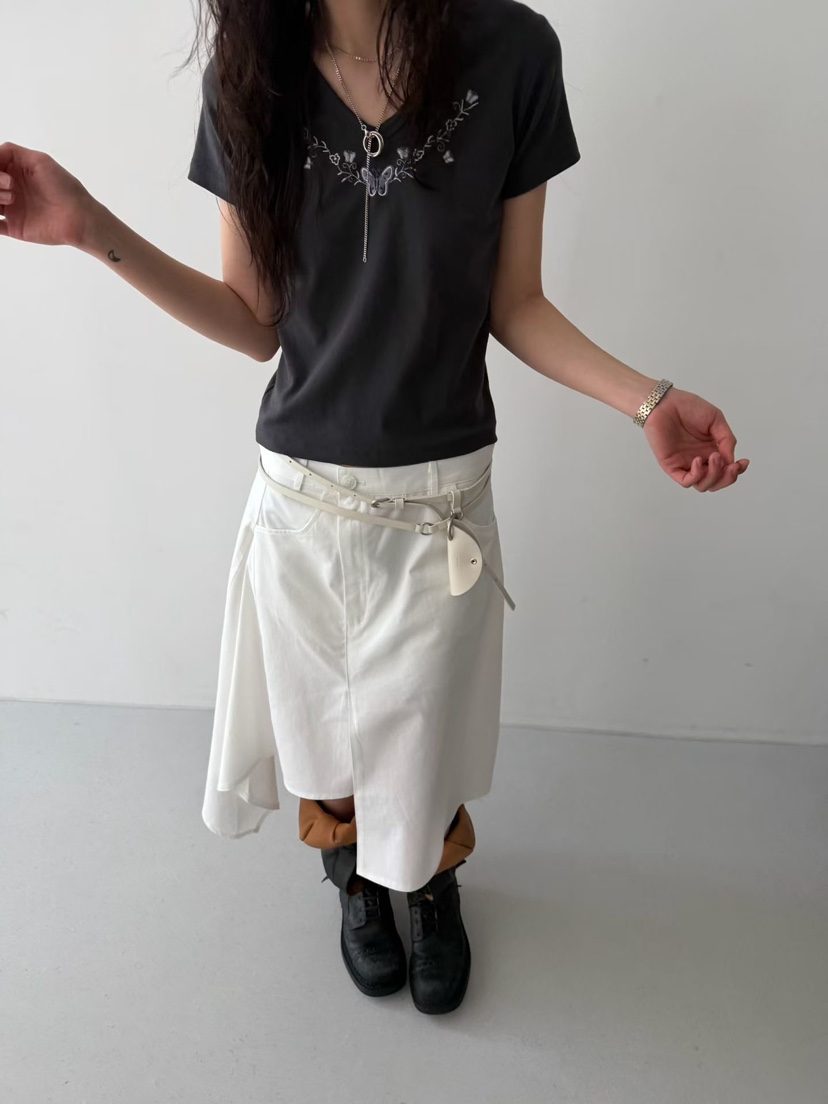 MINIMUZE韓國直郵實拍女士新款人氣26春夏熱賣時尚T恤刺繡MINIMUZET恤