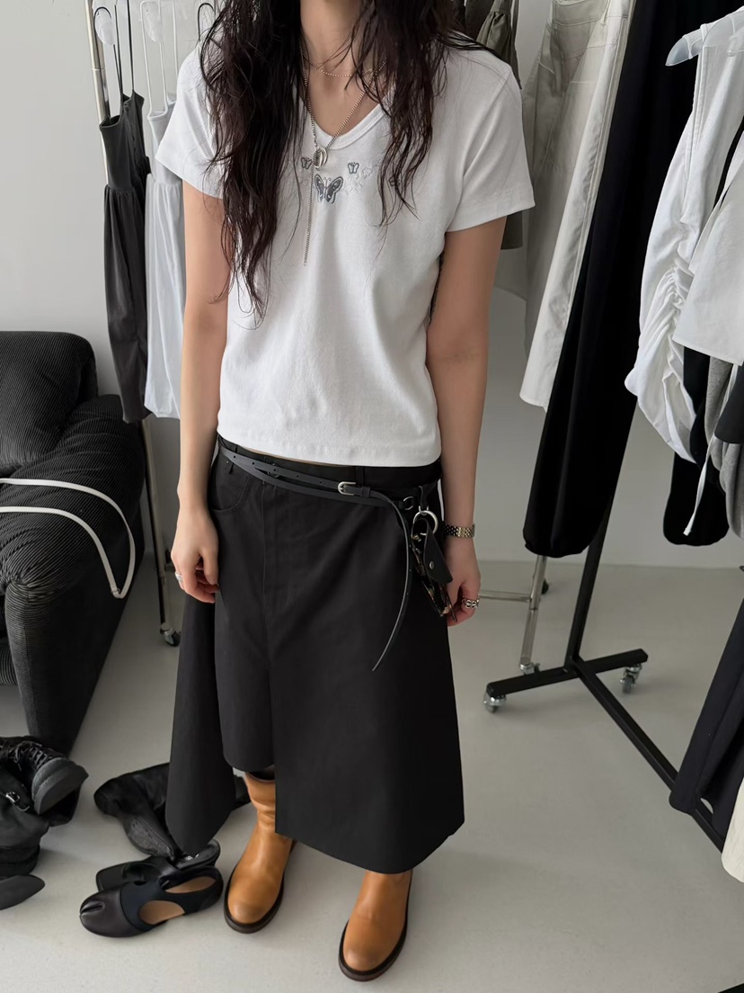 MINIMUZE韓國直郵實拍女士新款人氣26春夏熱賣時尚T恤刺繡MINIMUZET恤