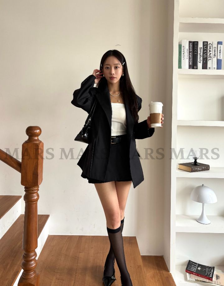 mars韓國直郵實拍女士新品熱賣人氣推薦時尚職業休閑夾克mars夾克