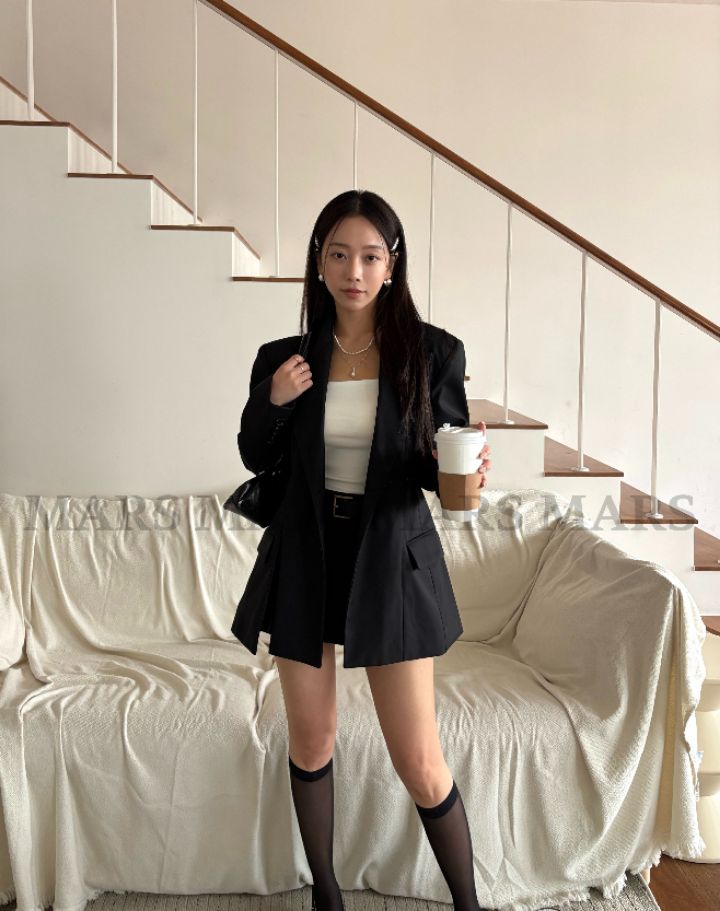 mars韓國直郵實拍女士新品熱賣人氣推薦時尚職業休閑夾克mars夾克