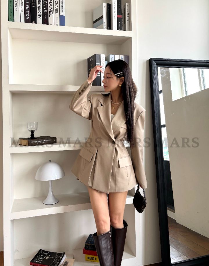 mars韓國直郵實拍女士新品熱賣人氣推薦時尚職業休閑夾克mars夾克