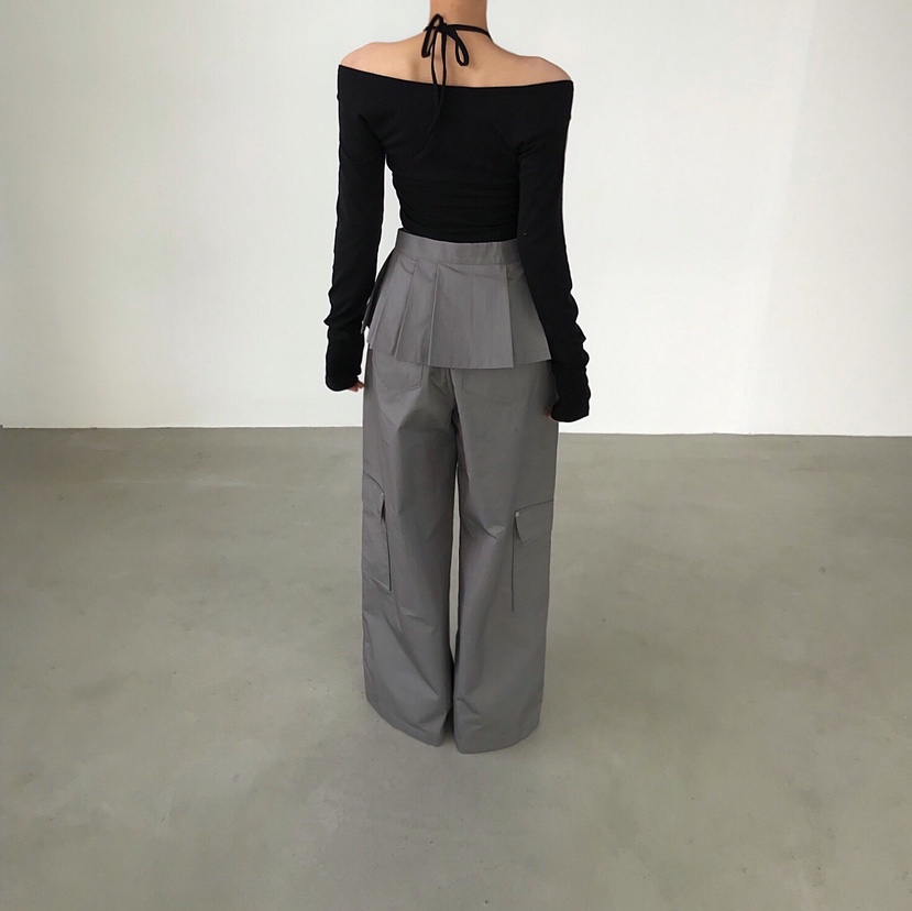 2TWO MOON韓國東大門直郵女士新款時尚26春夏長袖T恤露肩2TWO MOON長袖T恤