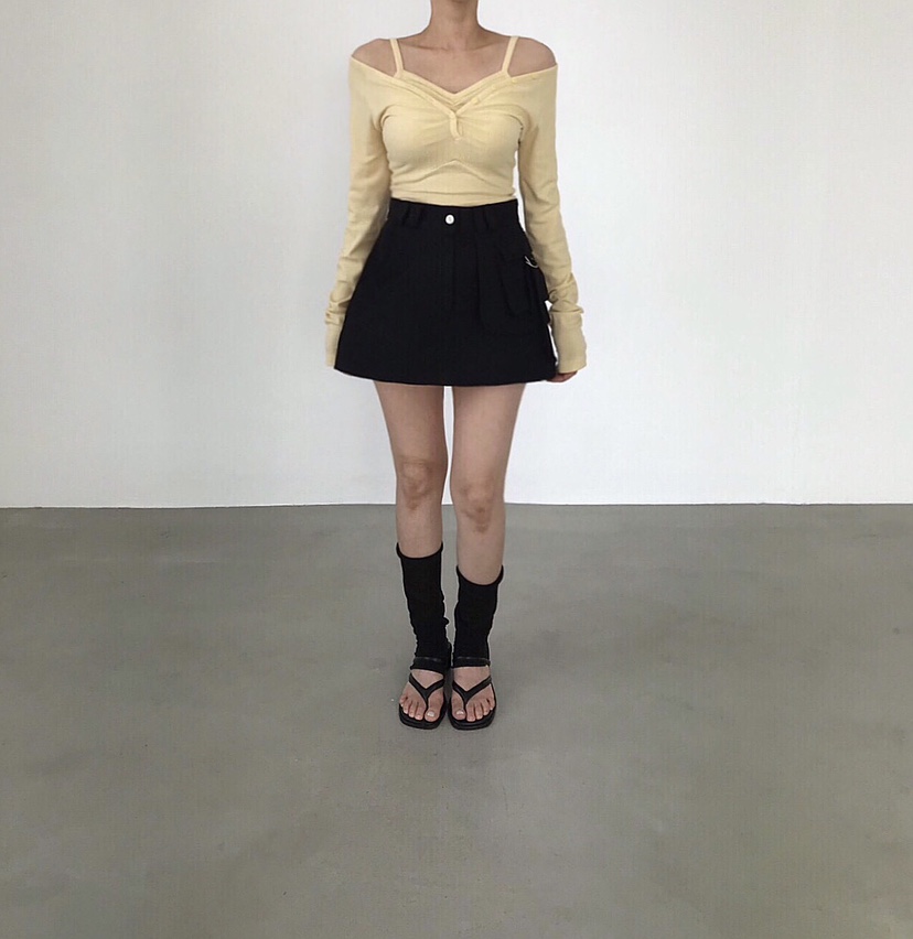 2TWO MOON韓國直郵女裝新款時尚熱賣職業26春夏短裙口袋2TWO MOON短裙