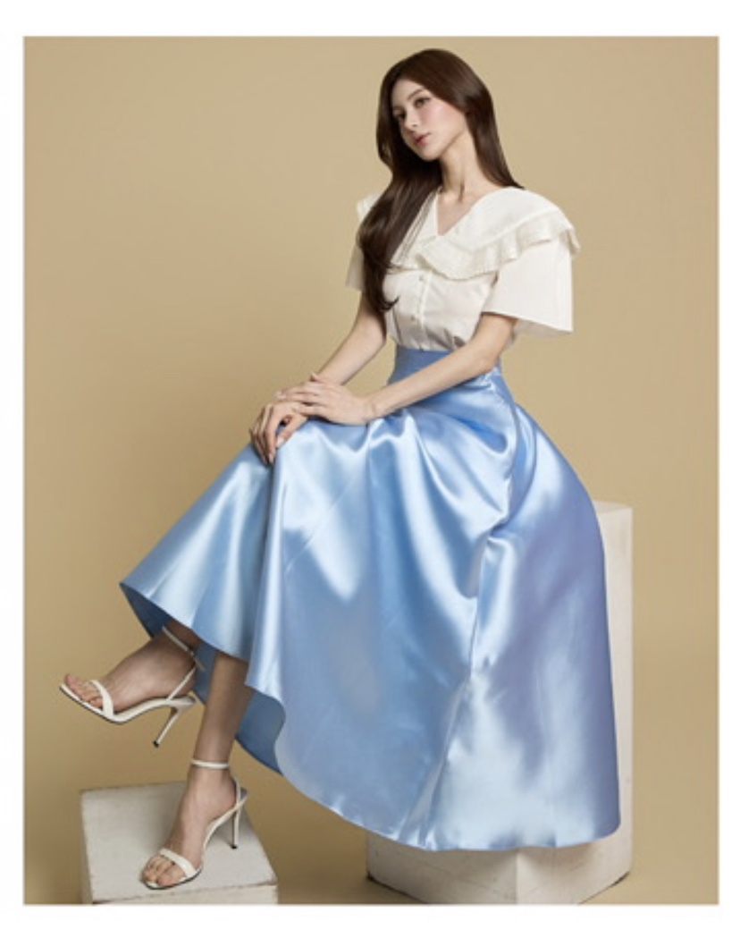 TANIA韓國東大門直郵女士新款職業人氣推薦休閑熱賣26春夏長裙TANIA長裙