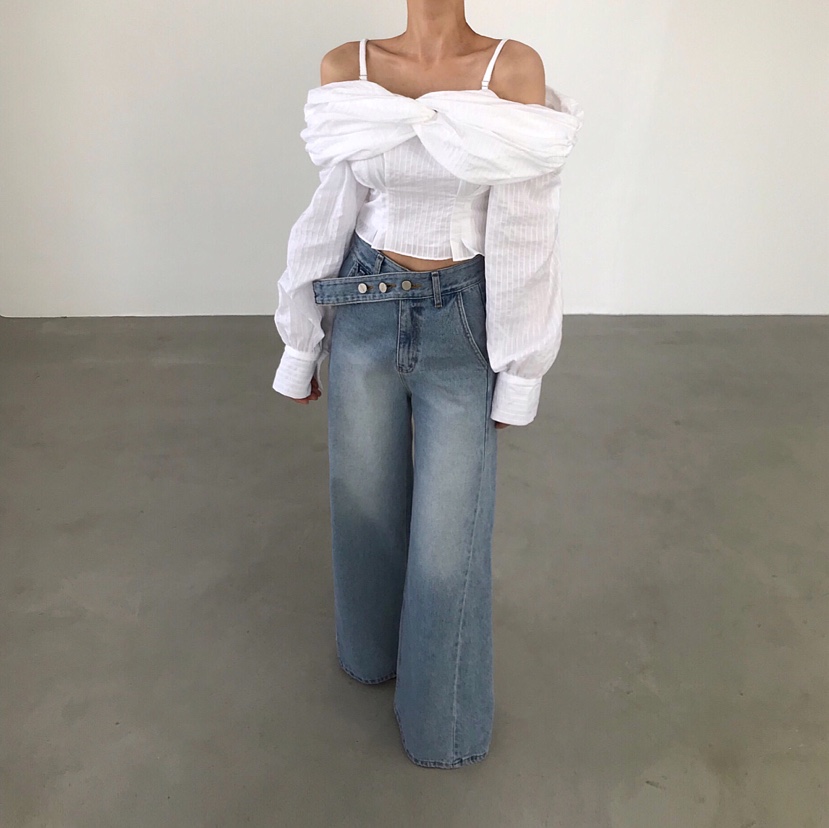 2TWO MOON韓國代購女士新款26春夏熱賣職業推薦襯衫蕾絲衫2TWO MOON襯衫/蕾絲衫圖色1