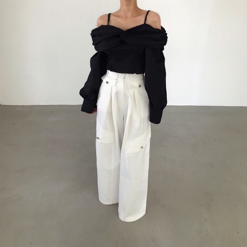 2TWO MOON韓國代購女士新款26春夏熱賣職業推薦襯衫蕾絲衫2TWO MOON襯衫/蕾絲衫圖色2