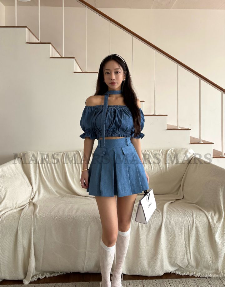 mars韓國東大門直郵女裝新款推薦時尚人氣職業熱賣短裙百褶mars短裙