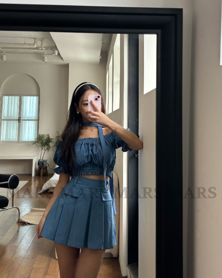 mars韓國東大門直郵女裝新款推薦時尚人氣職業熱賣短裙百褶mars短裙