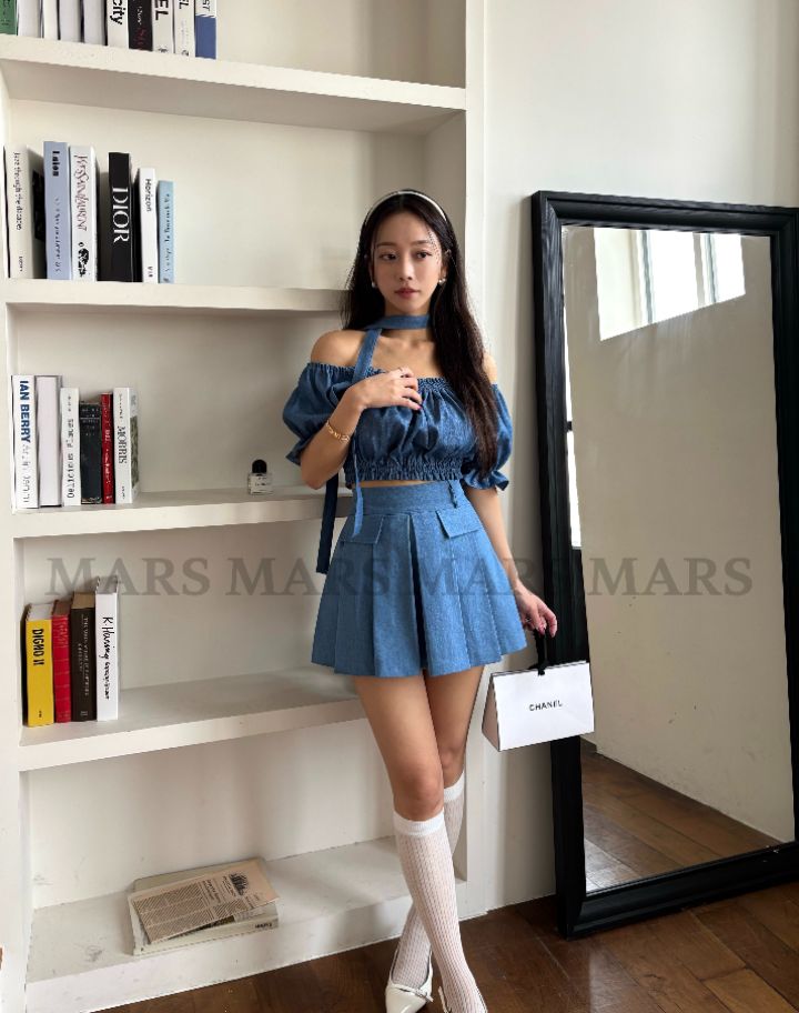 mars韓國東大門直郵女裝新款推薦時尚人氣職業熱賣短裙百褶mars短裙