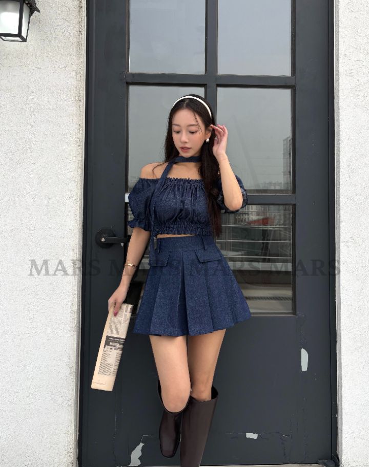 mars韓國東大門直郵女裝新款推薦時尚人氣職業熱賣短裙百褶mars短裙