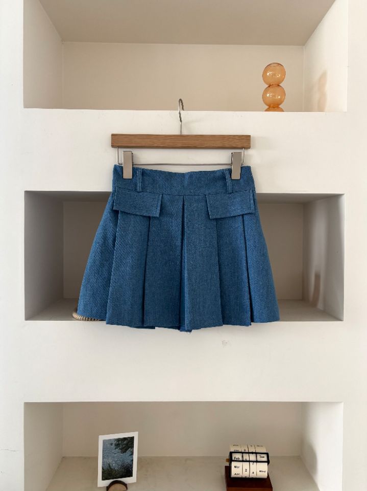 mars韓國東大門直郵女裝新款推薦時尚人氣職業熱賣短裙百褶mars短裙圖色1