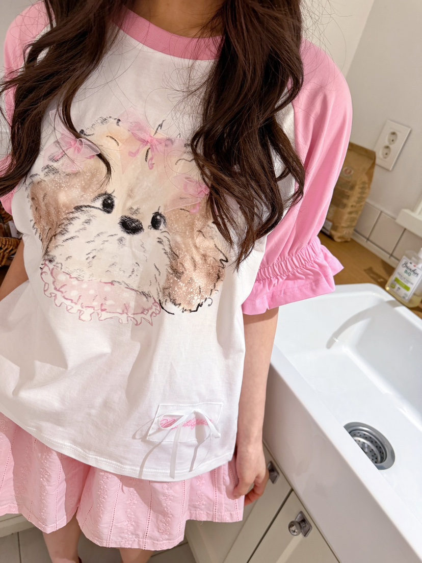 BOUTIQUE-L韓國直郵實拍女士新品熱賣職業休閑人氣時尚T恤BOUTIQUE-LT恤